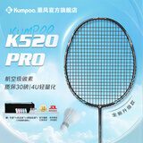 薰风（KUMPOO）羽毛球拍全碳素超轻初学者K520升级款熏风球拍K520 PRO 雅黑黑线