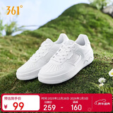 361°运动女鞋秋冬季透气开学厚底增高小白休闲板鞋子女682426611-1