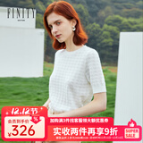 FINITY夏季新款毛针织衫蝙蝠袖时尚气质宽松温柔上衣女 白色 2XL