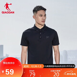 乔丹QIAODAN短袖t恤男运动polo衫夏季透气速干休闲针织上衣男士T恤
