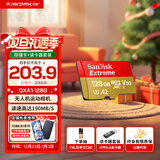 闪迪内存卡存储tf卡运动相机卡高速gopro相机无人机内存卡MicroSD卡u3/v30 128G标配+川宇2.0读卡器价值7.9元