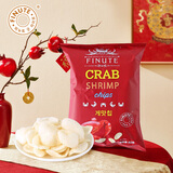 FINUTE趣莱福虾片82g蟹味 韩国原装进口薯片虾条网红膨化食品休闲零食