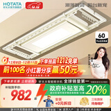 好太太（Hotata） 电动晾衣架智能自动升降晒被阳台晾衣架室外衣服架伸缩晾衣杆 D-3082：超薄大屏+语音+奶油风