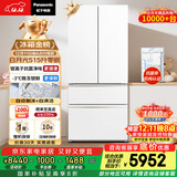 松下（Panasonic）白月光515L法式多门冰箱家用超薄零嵌入式风冷无霜自动制冰一级能效NR-ED52APA-W【国家补贴20%】