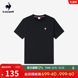 乐卡克法国公鸡夏季圆领短袖T恤 L242UECA0301 炫黑色-2 XL