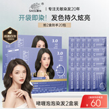 章华（SAVOL）啫喱泡泡染染发乳210ml棕黑*2盒装