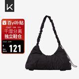 Keep瑜伽挎包健身包游泳包大容量手提包休闲单肩手提防水户外包经典黑