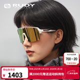 RUDY PROJECT璐迪骑行眼镜男女运动太阳镜跑步打球马拉松护目镜SPINSHIELD AIR 平光白/多层镀膜金（送镜盒