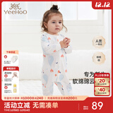 英氏（YEEHOO）婴儿衣服新生儿连体衣男女宝宝纯棉新疆棉婴幼儿居家爬服四季款 气泡【襟蛤款】 90cm (建议1-2岁 9.5-13kg)