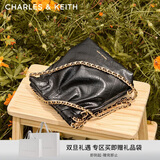 CHARLES&KEITH迷你菱格链条流浪包单肩包双肩包包女包生日新年礼物CK2-60782390
