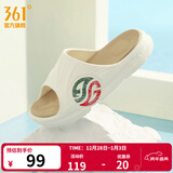 361°拖鞋男女AG运动凉鞋软弹耐磨居家防滑运动拖鞋涉水情侣拖鞋沙滩鞋 西米色/小麦褐【女】 39