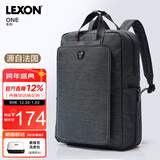 乐上（LEXON）休闲双肩包男14/15.6英寸笔记本电脑包通勤旅行包轻便书包绿色
