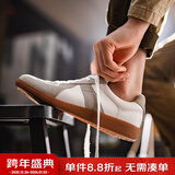马登工装经典复古德训鞋男低帮休闲鞋潮流运动训练小白鞋平底男士板鞋 灰色 【通勤百搭/夏季阿甘男鞋】 41 (255mm) 男码