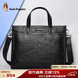 暇步士（Hush Puppies） 公文包男头层牛皮手提包大容量商务包男包送男友七夕礼物