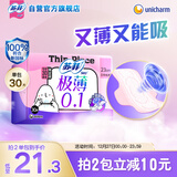 苏菲极薄0.1日用卫生巾230mm30片无感保护透气姨妈巾京东自营官方旗舰