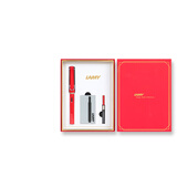 LAMY钢笔签字笔 套装生日节日礼盒教师节礼物 德国进口 狩猎系列 拾光墨水笔礼盒 红色 EF0.5mm