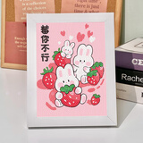 帕提拉（patila）diy手工制作钻石画卡通钻石画满钻贴画送女友闺蜜礼物少女心 7024+画布+钻石+工具+相框