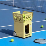 劲网火枪手JT-M6网球智能自动发球机训练器小巧便携单多人教练旗舰多色可选 暖鹅黄【APP+数显遥控双模控制】
