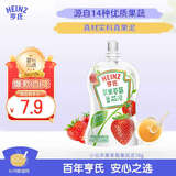 亨氏（Heinz）宝宝婴幼儿辅食零食超金苹果草莓番茄佐餐泥果泥78g 6个月+