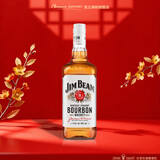 金宾（Jim Beam）白占边调和型1L波本美国肯塔基州 威士忌洋酒新老包随机发