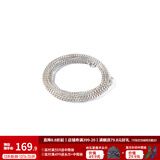 马登福叔美式复古925纯银飞机项链小闪电毛衣链挂脖银饰牛皮绳吊坠男女 圆盒子链