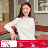 361°卫衣女秋冬季加绒外套运动休闲圆领长袖套头衫上衣662344801D-1