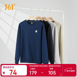 361°卫衣男装秋冬季长袖运动服休闲跑步圆领宽松上衣服652334801D-8