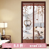 钟爱一生防蚊门帘防蚊子磁性软门帘磁吸纱窗网隔断窗纱帘夏季大门纱门网纱 印花 卡通单车 含魔术贴+泡钉 宽85*高200cm