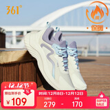 361°运动鞋女秋冬季保暖网布轻便减震通勤休闲跑步鞋子女682232210-5