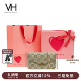 VANESSA HOGAN VH女包山茶花信封包秋冬小众老花链条包女士单肩斜挎包圣诞礼物