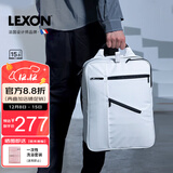 乐上（LEXON）双肩包男大容量15.6/16英寸电脑包书包商务防泼水旅行背包象白色