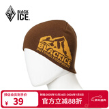 黑冰（BLACKICE） 秋冬户外男女通用跑步运动针织帽城市休闲保暖毛线帽冬季帽子 Z2141-探索-棕
