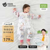 贝肽斯婴儿睡袋防惊跳夏季空调房薄款新生儿童睡袋0-3岁宝宝防踢被着凉 夏天（前6后4 20-25℃）乔兔 L码2-4岁 建议身高90-105cm