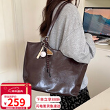 爱情海牛皮包包女包斜挎单肩托特包通勤大容量生日元旦礼物送女生女友