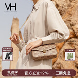 VANESSA HOGAN VH女包山茶花信封包秋冬小众老花链条包女士单肩斜挎包圣诞礼物 