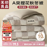 无印良品A类针织提花10%大豆纤维被子 春秋棉被芯5斤 150x200cm