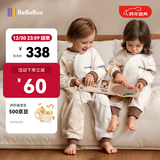 bebebus婴儿睡袋春秋冬儿童恒温分腿连体睡衣宝宝四季通用防踢被 暖宝宝pro:夹棉秋冬款（建议室温16-20℃） L【90码 推荐身高90-100cm】