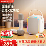 索爱（soaiy）SK6话筒麦克风k歌麦克风音响一体机无线蓝牙音箱唱歌专用神器家庭ktv音响套装儿童话筒一体麦克风