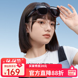 海俪恩偏光墨镜套镜太阳镜女可套近视眼镜开车专用墨镜男防紫外线NT002 P36【亮透紫渐进+灰片】