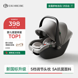 怡戈（Ekobebe）小元宝新生婴儿提篮式儿童安全座椅汽车用宝宝便携车载提篮幻影灰