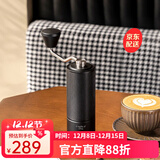 泰摩栗子C手摇磨豆机 家用手动咖啡豆研磨机 磨豆器礼物 C3ESP-曜石黑【全能刻度微调版】