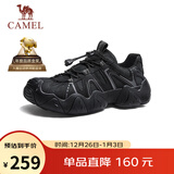 骆驼（CAMEL）云山1代户外秋季徒步登山休闲丑萌鞋情侣 G15S076104 黑色 38