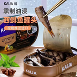 友好船队（DOBROFLOT 1911）【俄罗斯国家馆】进口俄罗斯鱼罐头即食海鲜下饭菜熟食鲱鱼零食 油浸西鲱鱼190g*2盒