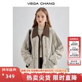 VEGA CHANG皮毛一体短外套女2025年冬新款仿貂绒大衣外套环保皮草 常规版 S