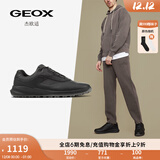 GEOX杰欧适男鞋2025圆头利落酷帅时尚休闲鞋U36E0G 黑色C9999 43