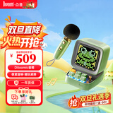 Divoom点音像素音箱复古电脑桌面摆件麦克风K歌便携蓝牙小型音响一体户外唱歌无线话筒高级感礼物 【复古绿】Ditoo-MicK歌音箱