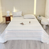 雅赞（YAZAN）纯棉纱布软席床单母婴A类亲肤透气不跑床 松鼠坚果220*240CM  