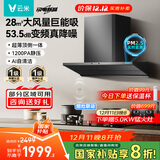 云米（VIOMI）鲲鹏pro抽吸排油烟机超薄平嵌28立方大吸力静音一级能效以旧换新国家补贴可搭燃气灶