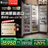 daogrs意大利 K6sPro 嵌入式冰箱原装进口超薄制冰全嵌双拼组合零嵌式隐藏式橱柜一体家用双开门一级能效 500L组合