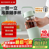 北鼎（Buydeem）泡茶随手杯茶水分离家用耐高温玻璃便携杯 钛茶篮
